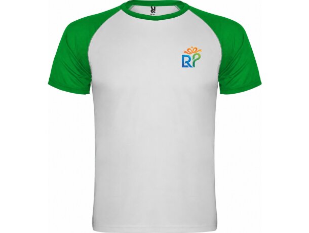 Camiseta técnica Roly Indianapolis raglan contraste transpirable detalle 1