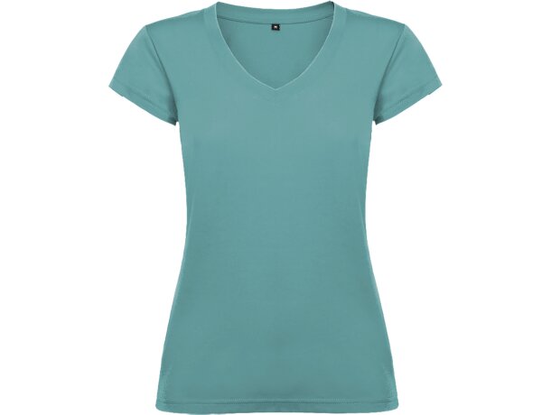 Camisetas personalizadas baratas  Roly Victoria de algodón 155 g azul dusty