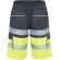 Bermuda Lada Roly alta visibilidad con bandas reflectantes Plomo/amarillo fluor detalle 5