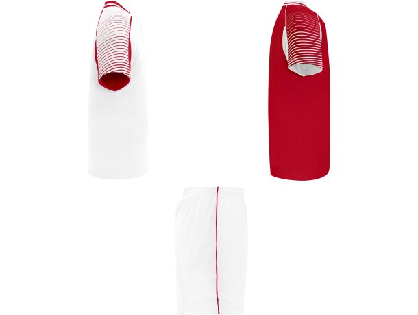 Conjunto deportivo JUVE Roly blanco/rojo