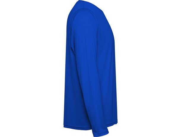 Camiseta técnica Estoril manga larga Roly poliéster reciclado Royal detalle 16