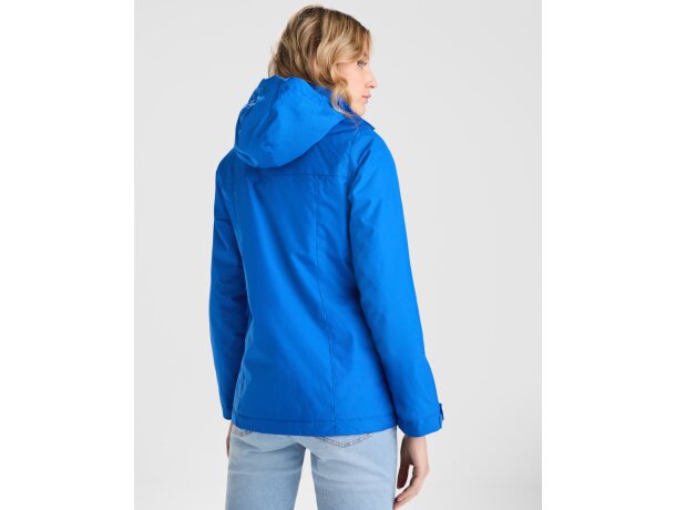Parka mujer America Woman Roly con capucha extraíble reciclada Negro detalle 1