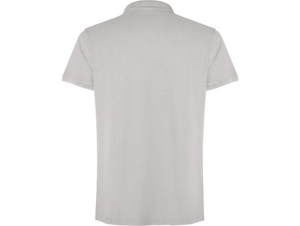 Polo Cobain de algodón piqué con efecto lavado unisex Roly Gris piedra lavado detalle 10