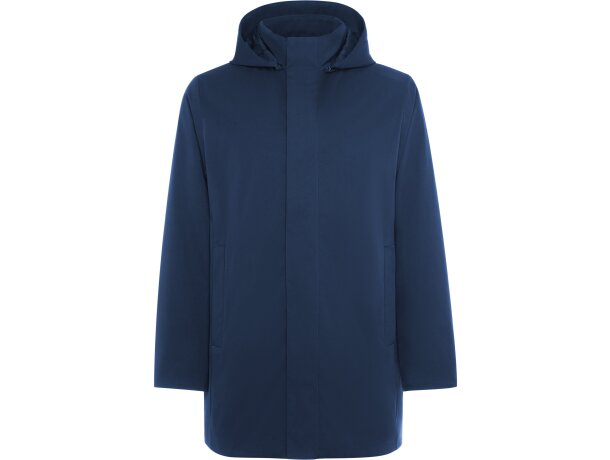 Parka acolchada Dome Roly negra con capucha extraíble unisex Marino detalle 13