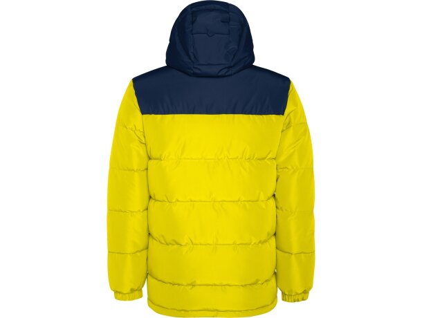 Parka acolchada Tallin Roly repelente al agua con capucha Amarillo/marino detalle 5