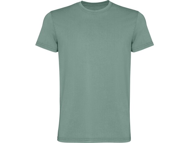 Camiseta Corgi Roly de algodón peinado 180 g para hombre Verde pato lavado detalle 25