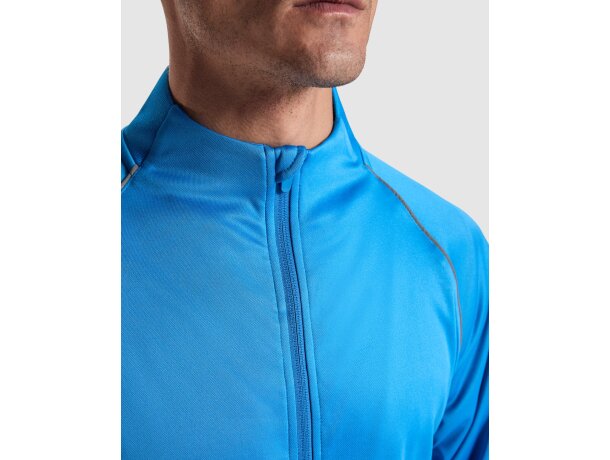 Chaqueta deportiva Valier Roly con cremallera y vivo reflectante Negro detalle 3
