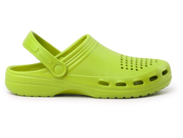 Zueco Eva Dan Roly con tira de sujeción ajustable Pistacho detalle 15