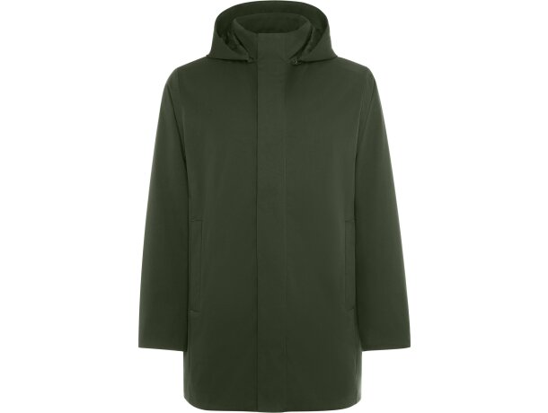 Parka acolchada Dome Roly negra con capucha extraíble unisex Verde humo detalle 9
