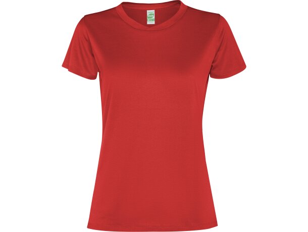 Camiseta técnica transpirable Slam Woman Roly de poliéster Rojo detalle 33
