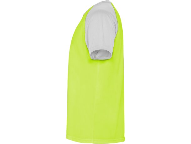 Camiseta INDIANAPOLIS Roly verde fluor/blanco