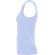 Camiseta sin mangas Dribe Roly en punto canalé stretch Azul sweet detalle 15