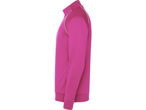 Chaqueta deportiva Valier Roly con cremallera y vivo reflectante Rosa fluor detalle 31