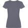Camiseta mujer algodón peinado efecto lavado Roly Fiyi Gris cielo lavado detalle 13