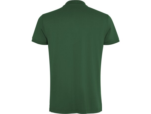 Polo Roly WOS manga corta tejido piqué stretch unisex Verde botella detalle 54