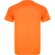 Camiseta técnica MONTECARLO manga corta unisex Roly 135 gr naranja fluor