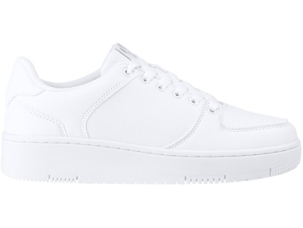 Zapatilla deportiva Baylor blanca unisex con plantilla foamizada Blanco detalle 4