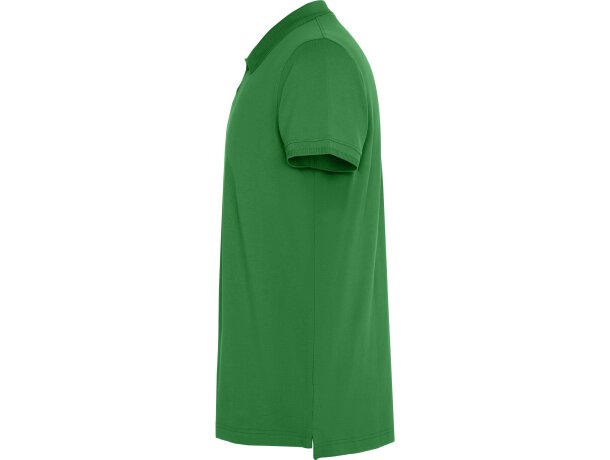 Polo Roly WOS manga corta tejido piqué stretch unisex Verde tropical detalle 35
