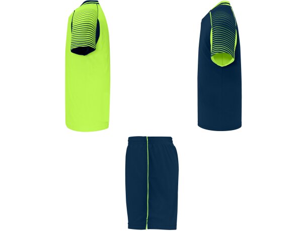 Conjunto deportivo JUVE Roly verde fluor/marino