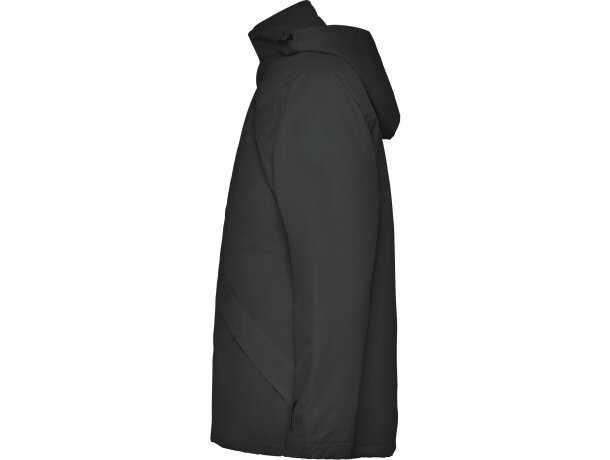 Parka Europa acolchada impermeable Plomo oscuro detalle 14