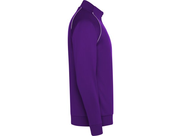 Chaqueta deportiva Valier Roly con cremallera y vivo reflectante Morado detalle 48
