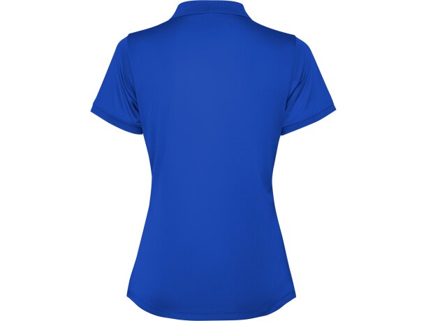 Polo Tormo Woman Roly de poliéster reciclado certificado GRS Royal detalle 14