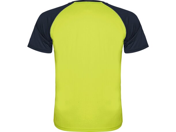 Camiseta INDIANAPOLIS Roly amarillo fluor/marino