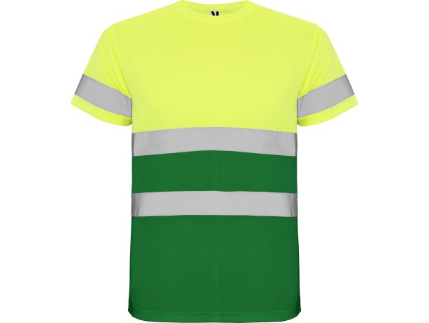 Camiseta DELTA Roly de alta visibilidad verde jardín/amarillo flúor
