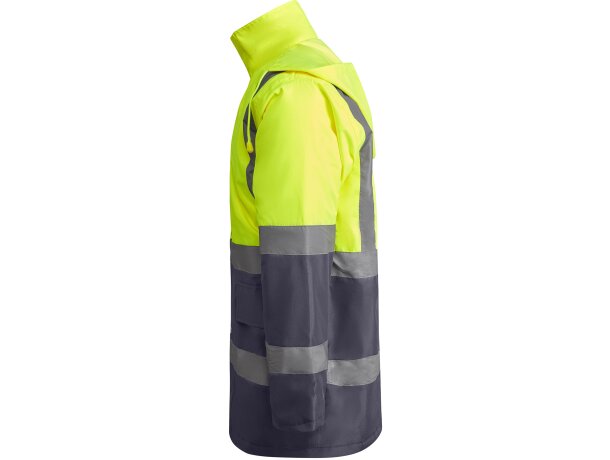 Parka MERAK Roly de alta visibilidad plomo/amarillo fluor