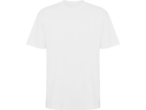 Camiseta oversize Bull de algodón pesado Roly Blanco detalle 5