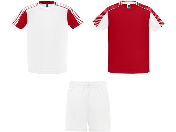 Conjunto deportivo JUVE Roly blanco/rojo