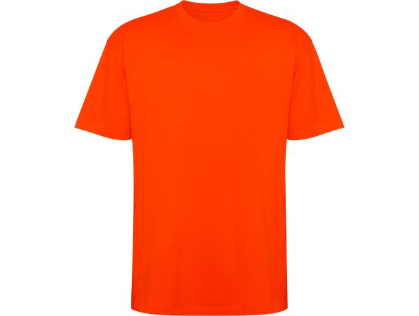 Camiseta oversize Bull de algodón pesado Roly Naranja fuego detalle 49