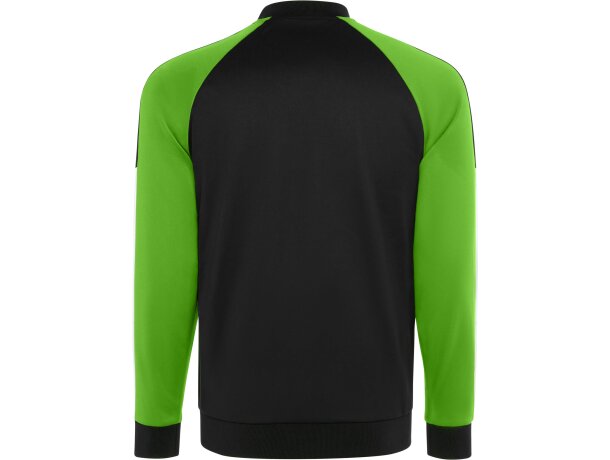 Chaqueta deportiva Gladius Roly bicolor con cremallera Verde helecho/negro detalle 14