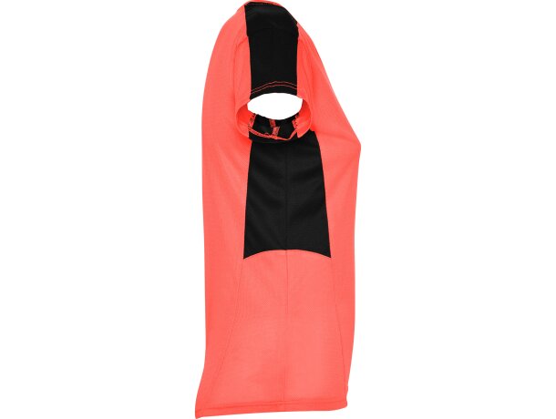 Camiseta SUZUKA Roly coral fluor/negro