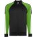 Chaqueta deportiva Gladius Roly bicolor con cremallera Verde helecho/negro