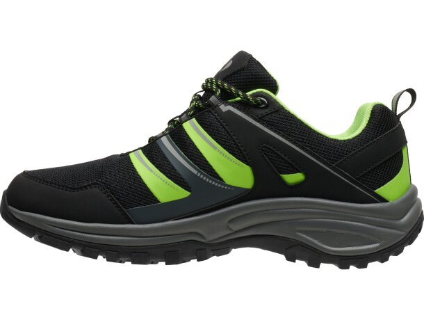 Zapatilla trekking MARC Roly negro/verde fluor