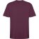 Camiseta oversize Bull de algodón pesado Roly Rojo ciruela