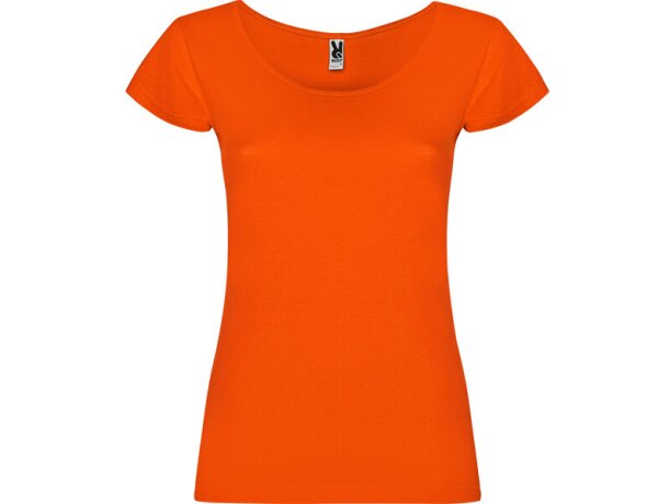 Camiseta Roly Guadalupe publicitaria algodón ajustada mujer detalle 2