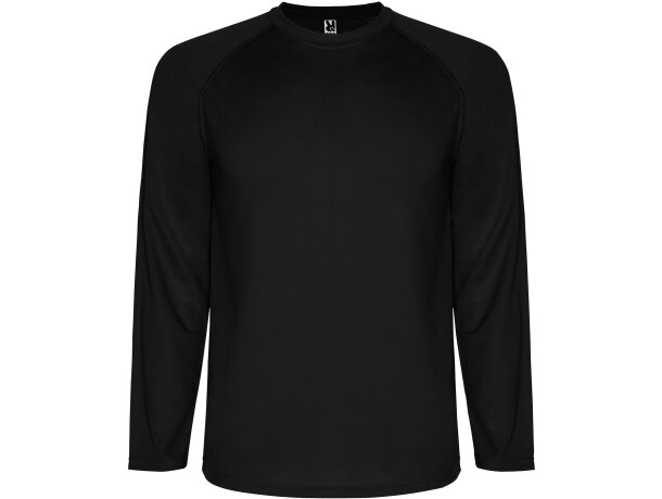 Camiseta técnica Roly MONTECARLO L/S negro