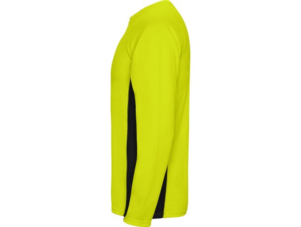 Camiseta Roly SHANGHAI T/S amarillo fluor/negro