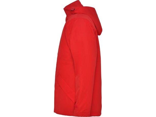 Parka Europa acolchada impermeable Rojo detalle 23