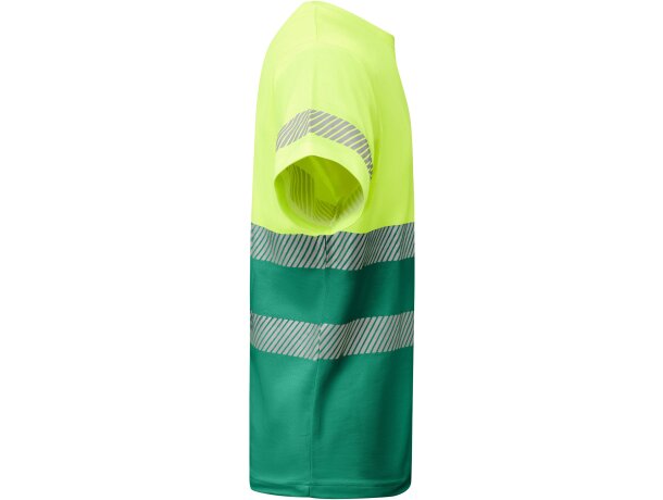 Camiseta TAURI Roly de alta visibilidad verde jardín/amarillo flúor