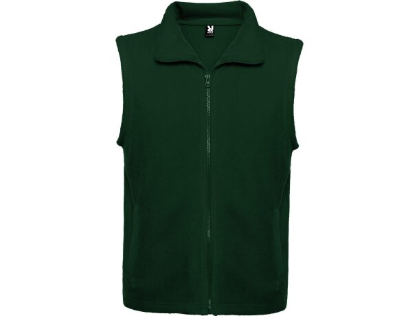 Chaleco New Bellagio Roly de poliéster con cremallera frontal Verde botella detalle 23
