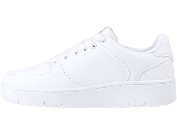 Zapatilla deportiva Baylor blanca unisex con plantilla foamizada Blanco detalle 5
