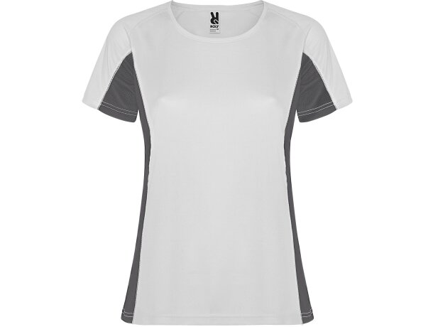 Camiseta SHANGHAI WOMAN Roly blanco/plomo oscuro