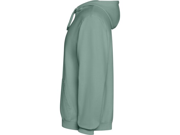 Sudadera Kenia Roly algodón 250 g/m² efecto lavado con capucha Verde pato lavado detalle 27