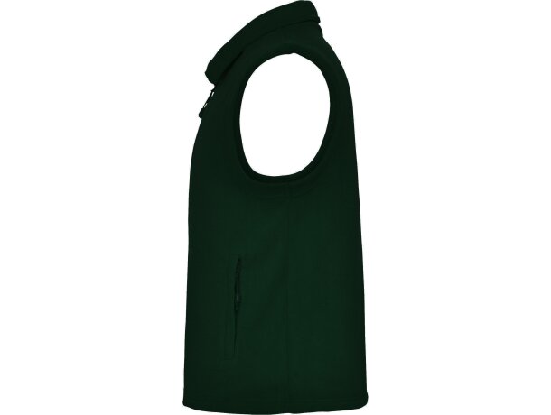 Chaleco New Bellagio Roly de poliéster con cremallera frontal Verde botella detalle 25
