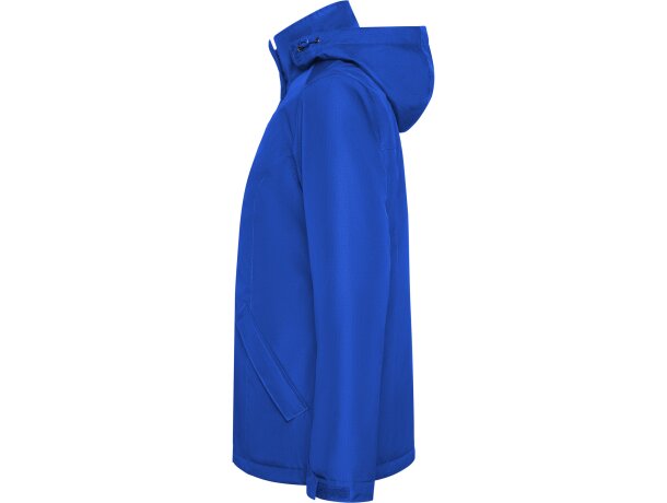 Parka mujer America Woman Roly con capucha extraíble reciclada Royal detalle 13