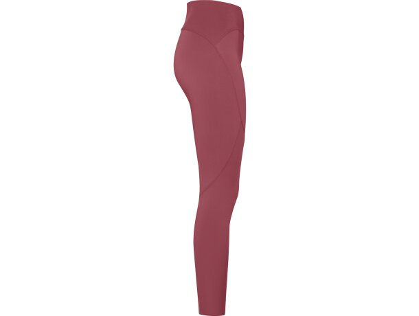 Leggings deportivos Norton de poliéster reciclado con cintura Rojo baya detalle 10