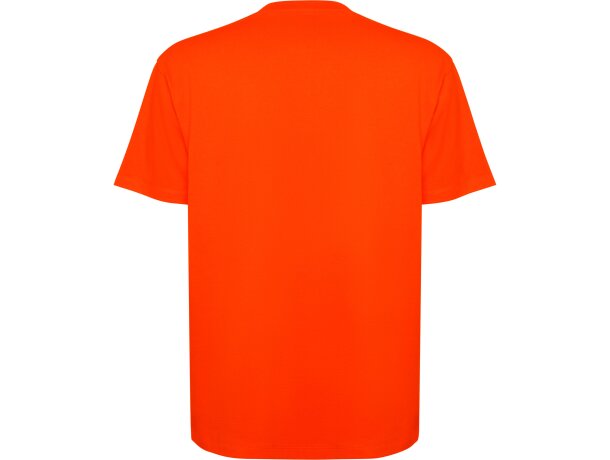Camiseta oversize Bull de algodón pesado Roly Naranja fuego detalle 50
